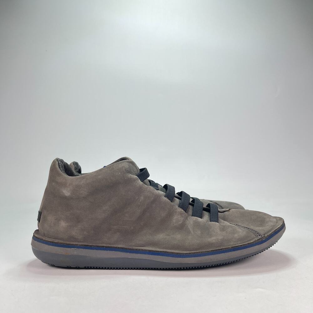 Camper Beetle Gray Suede Elastic Laces Chukka Ankle Boots Men's Sz EU 9.5 US 42